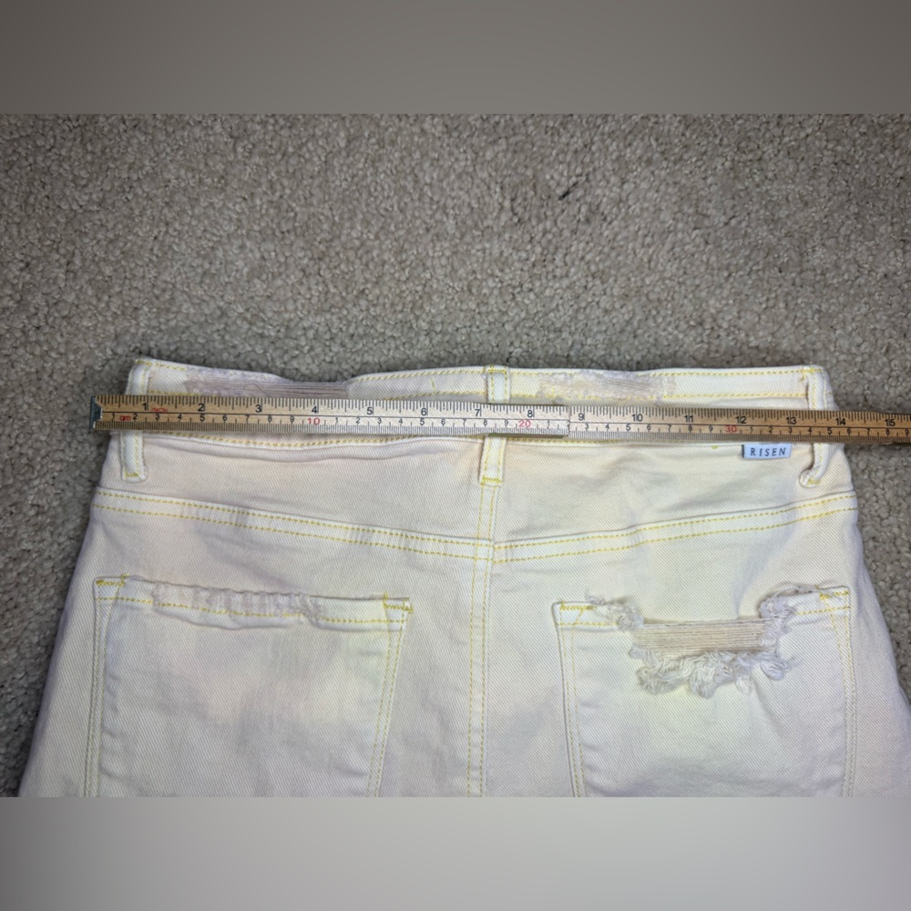 Risen Destroyed Denim Shorts - Picture 7 of 9